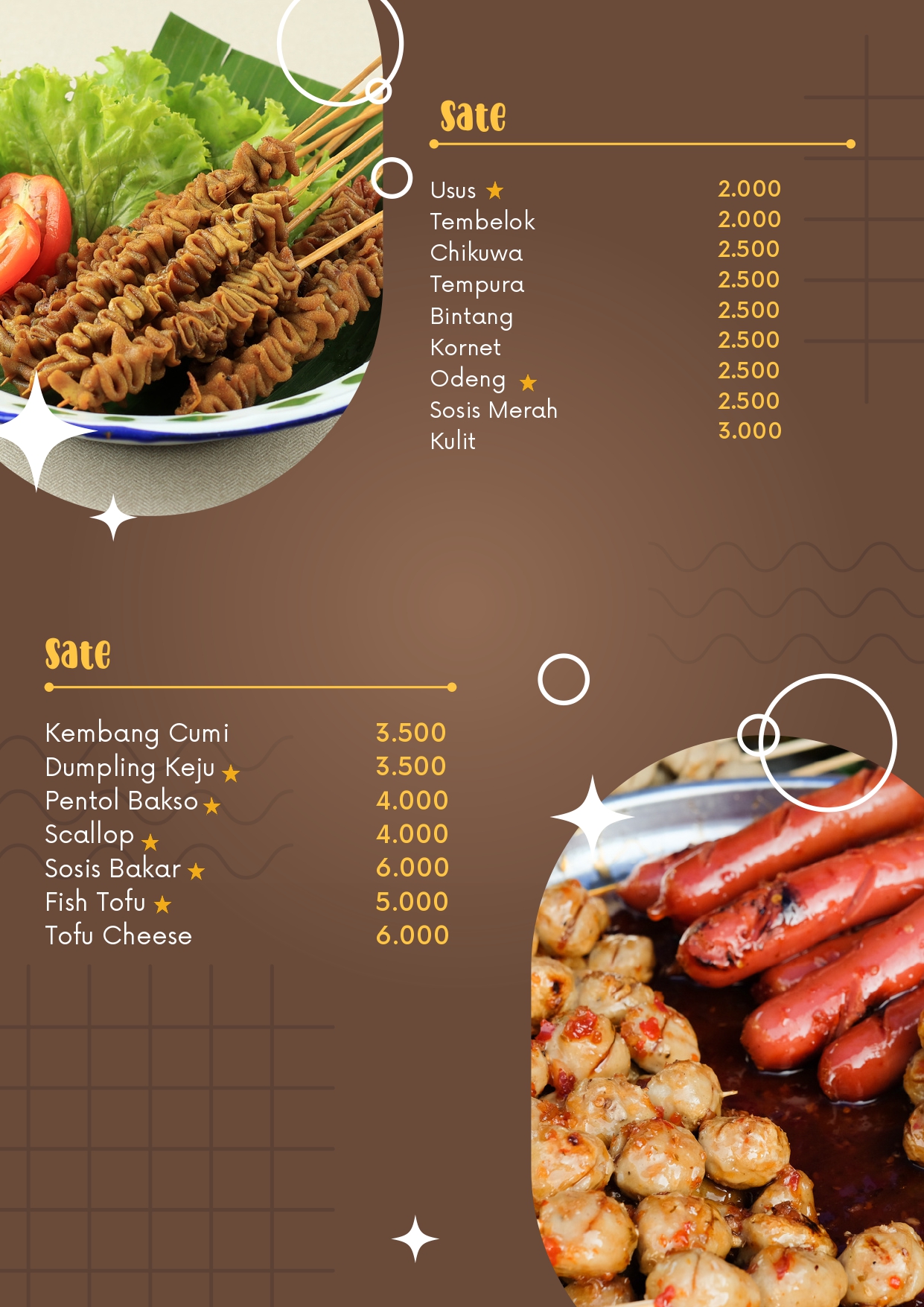 Menu 11 Cafe Pinisi Sidoarjo