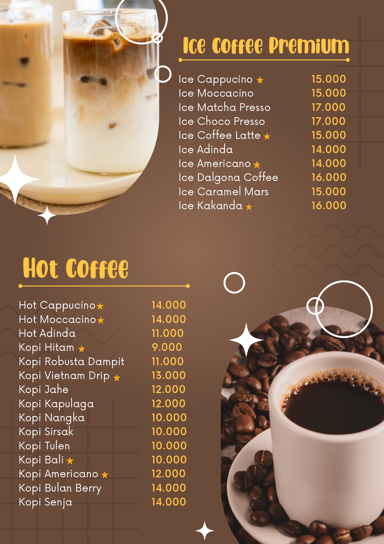 Menu 2 Cafe Pinisi Sidoarjo