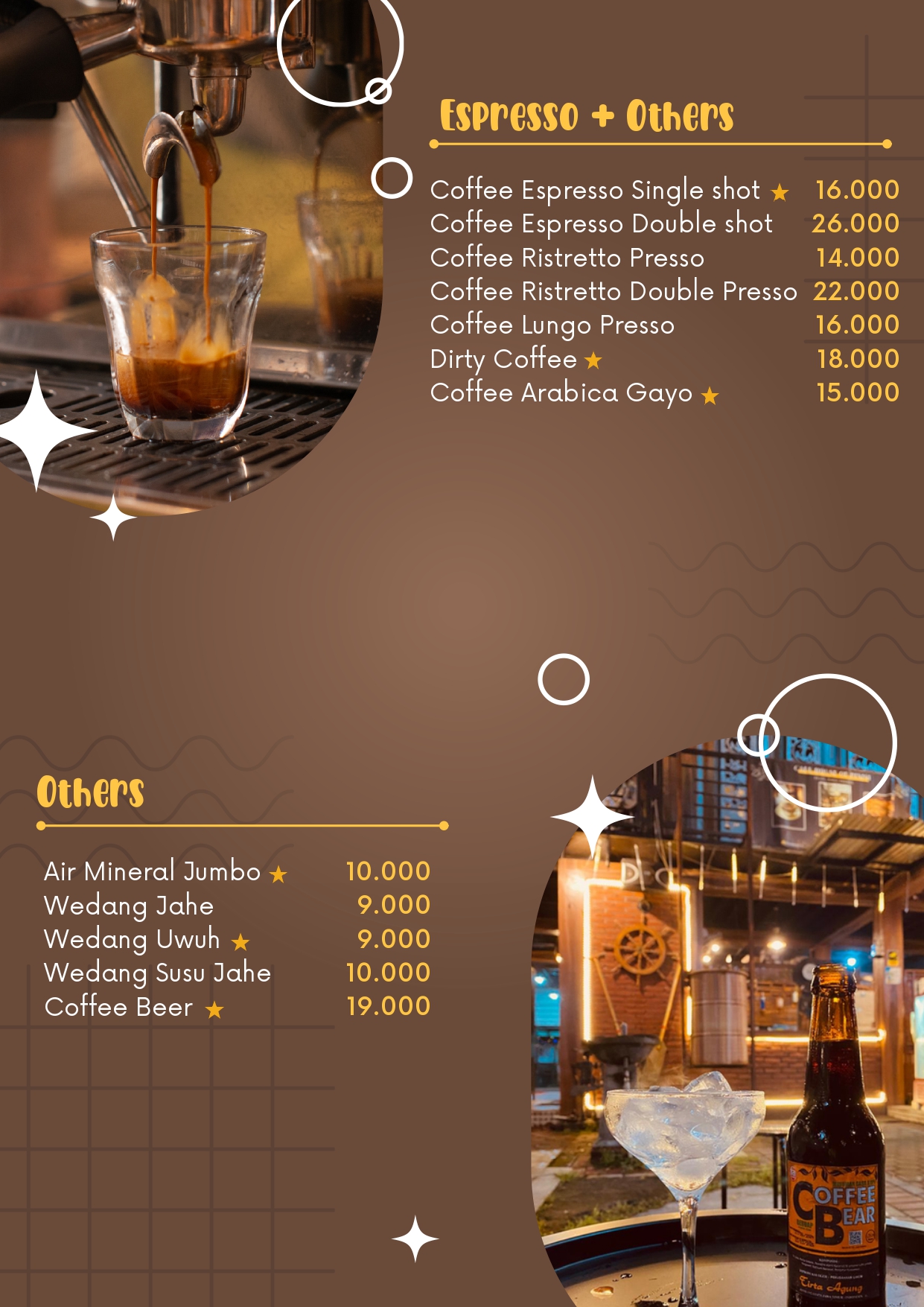 Menu 5 Cafe Pinisi Sidoarjo